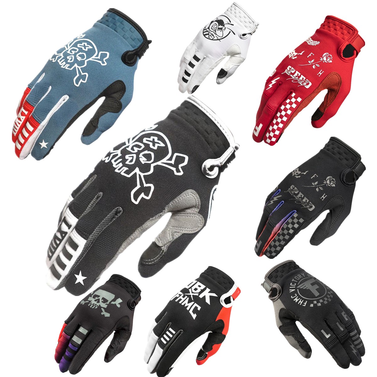 Cycling Glove Padded - FH MX 장갑 터치스크린 모토크로스 장갑
