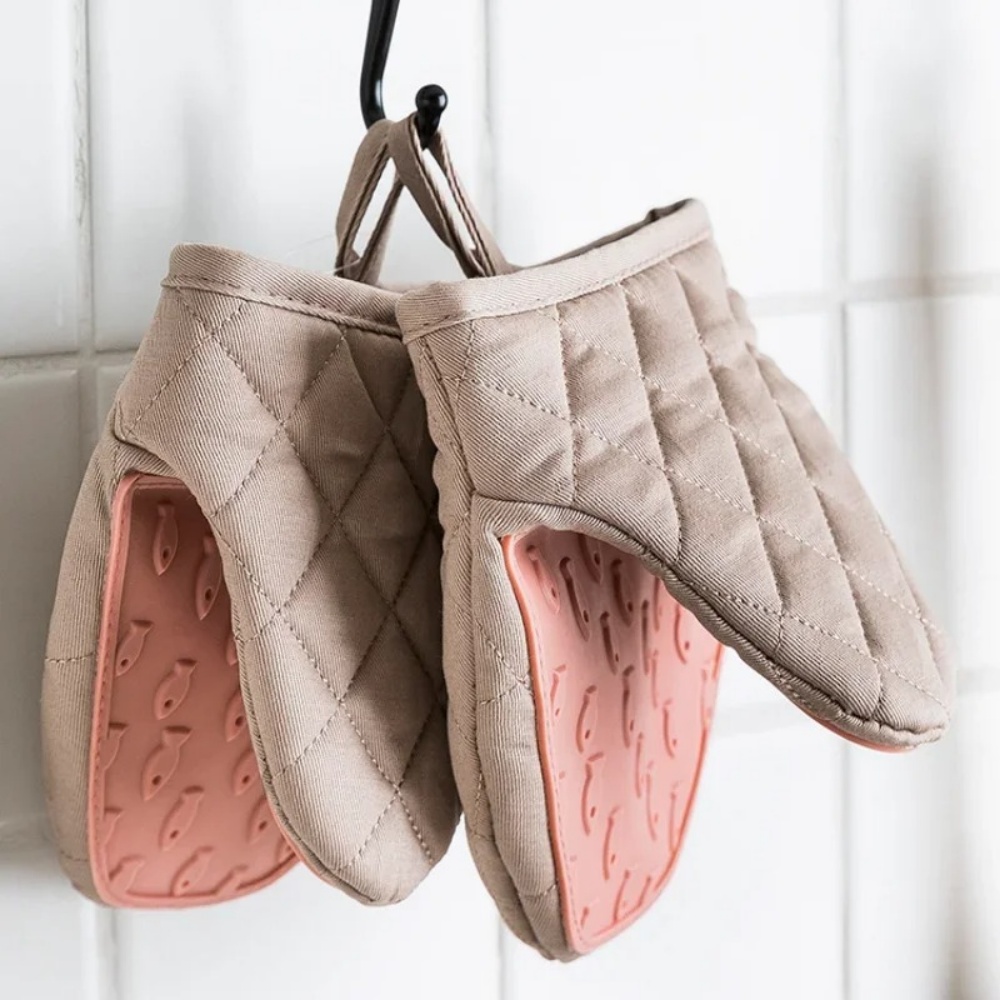 Oven Mitt Silicone - 1개 실리콘 오븐 장갑, 물고기 모양,