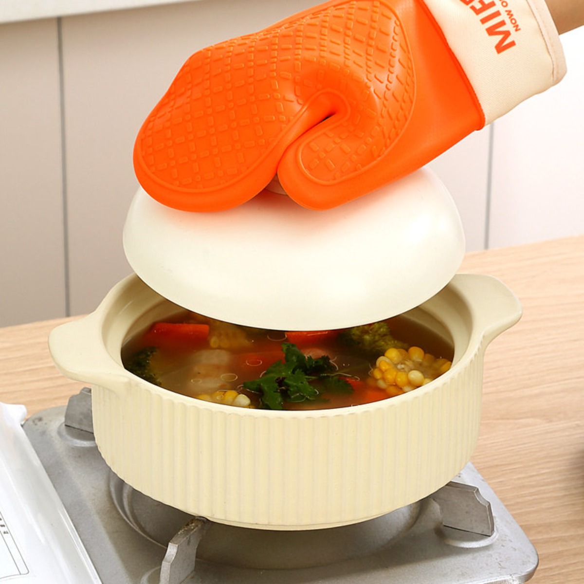 귀여운 미피 토끼 모양의 실리콘 소재 내열 장갑, 두꺼 - Oven Mitt Silicone 리뷰 및 가격
