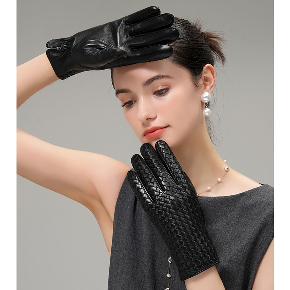겨울 여성용 천연 가죽 따뜻한 직조 디자인 양가죽 장갑 - Wool Glove Lined 리뷰 및 가격