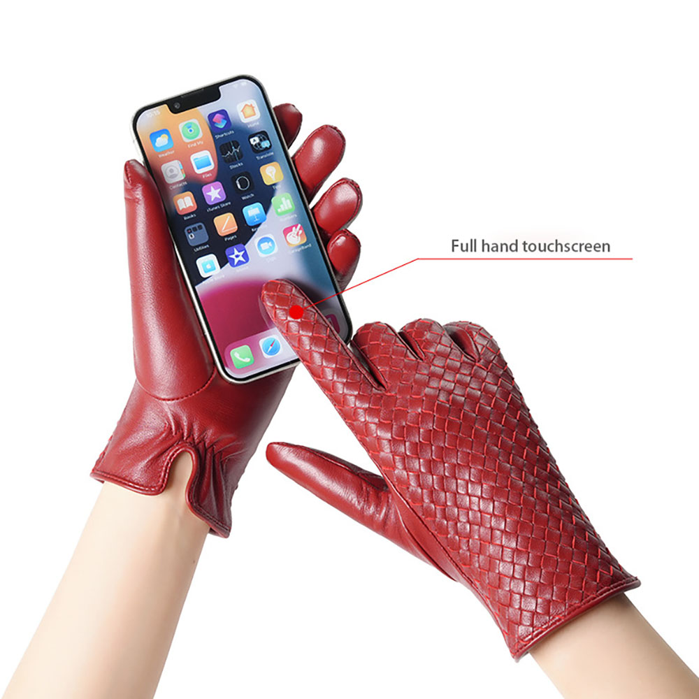 겨울 여성용 천연 가죽 따뜻한 직조 디자인 양가죽 장갑 - Wool Glove Lined 리뷰 및 가격