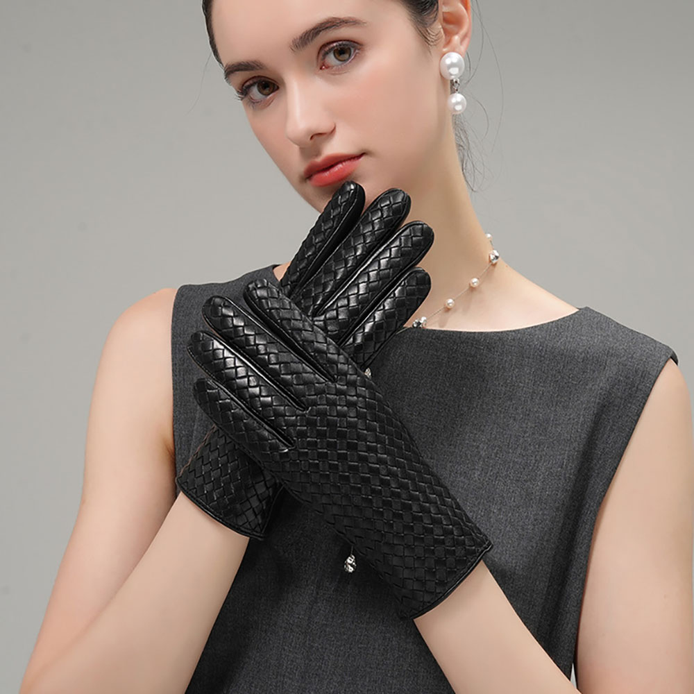 겨울 여성용 천연 가죽 따뜻한 직조 디자인 양가죽 장갑 - Wool Glove Lined 리뷰 및 가격