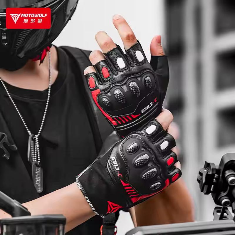 하프 핑거 오토바이 장갑 하드 너클 가죽 사이클링 MT - Motorcycle Glove Knuckle 리뷰 및 가격